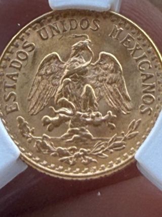 Moneda 2 Pesos Mexicanos Oro