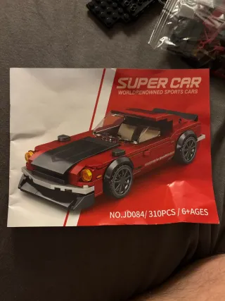 Coche XJD deportivo rojo compatible lego