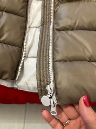 Piumino donna marrone/oro