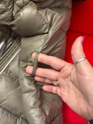 Piumino donna marrone/oro