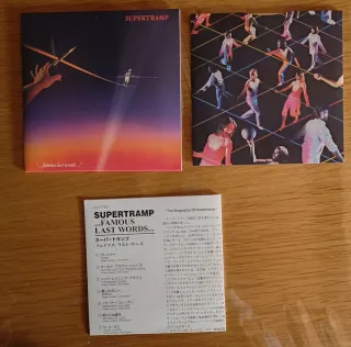 CD Supertramp Famous Last Words Japan Paper Sleeve
