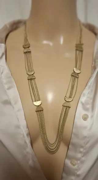 Collana Promod dorata multistrato