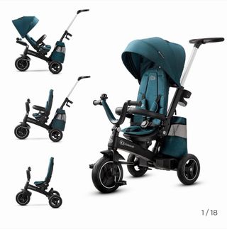 Triciclo Kinderkraft Easytwist Gris