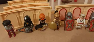 Playmobil,circo romano,lote,romanos,coliseo romano