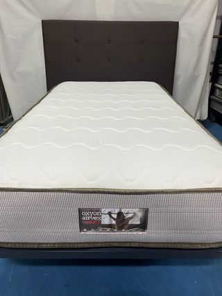 Somier Reforzado + Colchón Visco 105x190