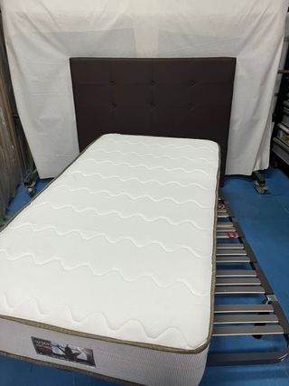 Somier Reforzado + Colchón Visco 105x190