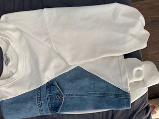 Sudadera Mujer Azul vaquera7 y Blanca