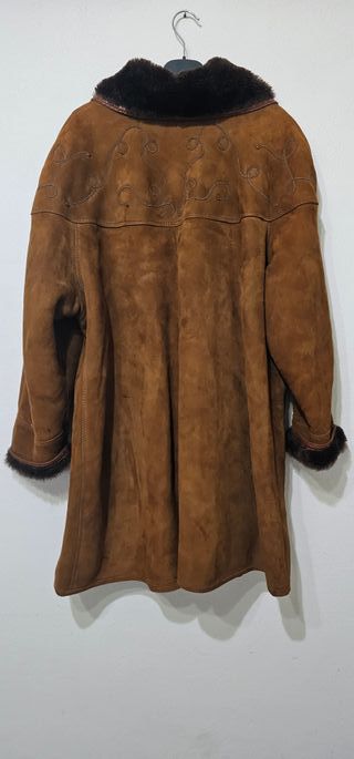 Elegante Cappotto Marrone Shearling