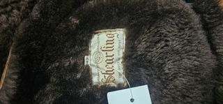 Elegante Cappotto Marrone Shearling