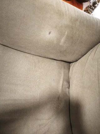 Sofá 3 plazas Ikea marrón tela