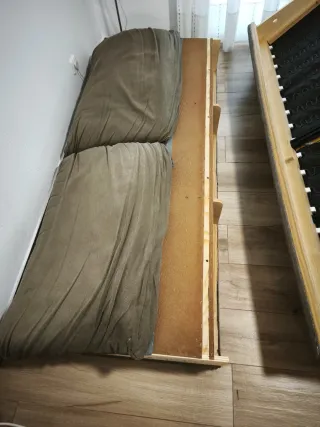 Sofá 3 plazas Ikea marrón tela