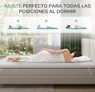 Topper para colchones de 120 x 200 cm