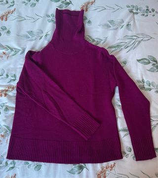 Jersey Invierno Cuello Alto Morado