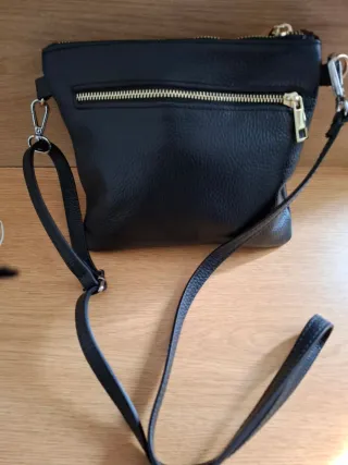 Borsa tracolla pelle nera