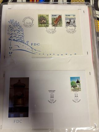 Album raccolta buste FDC viaggiate