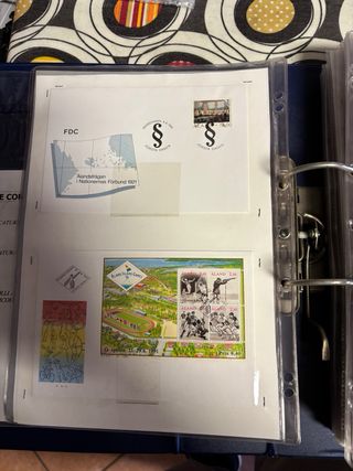 Album raccolta buste FDC viaggiate