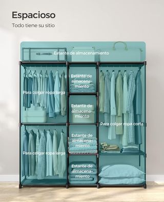 SONGMICS Armario, Perchero