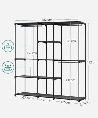 SONGMICS Armario, Perchero