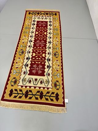 Alfombra Kilim Algodón Étnica 80x200 cm