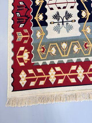 Alfombra Kilim Algodón Étnica 80x200 cm