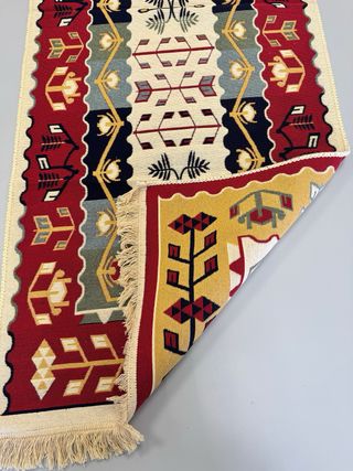 Alfombra Kilim Algodón Étnica 80x200 cm