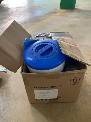 Piscina Rectangular Intex 2.60m+ depuradora+toldo