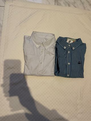 2 Camicie a Quadri per Bambini 4-5 Anni