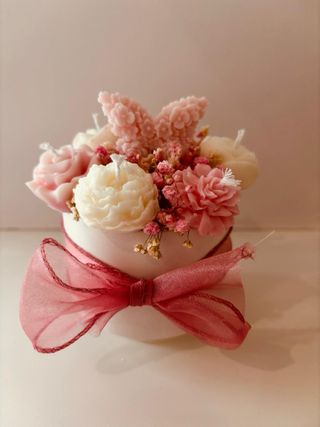 Vela floral decorativa