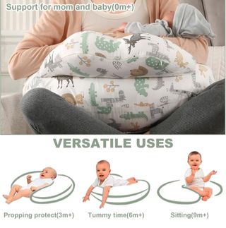 SHANNA Cojin Lactancia Bebe y Almohada Embarazada Dormir XXL