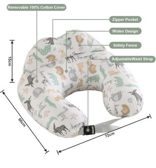 SHANNA Cojin Lactancia Bebe y Almohada Embarazada Dormir XXL