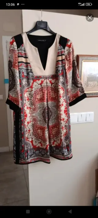 Vestido estampado talla M