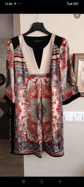 Vestido estampado talla M