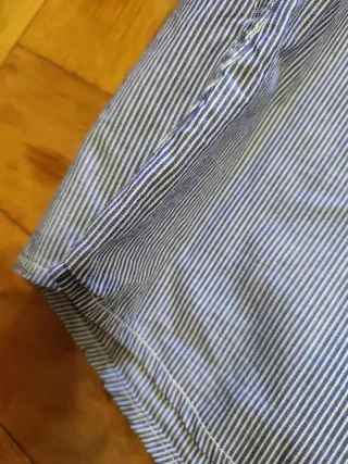 Camisa de vestir rayas azul/blanco