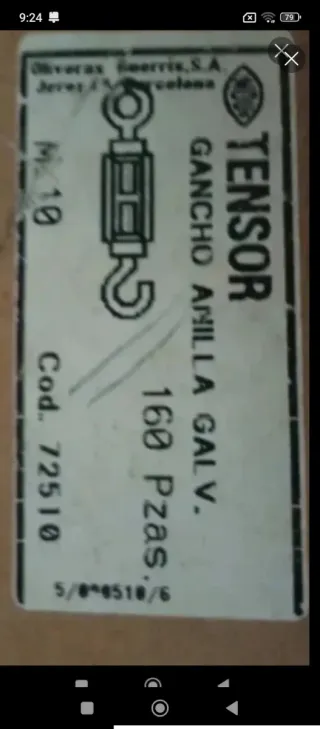 Tensores M10 Galvanizado