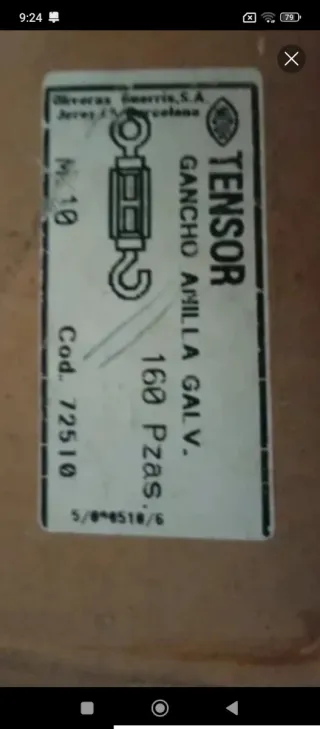 Tensores M10 Galvanizado