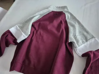 Sudadera unisex Morada y Gris con Cremallera