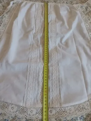 Delantal y pico huertana blanco