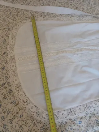 Delantal y pico huertana blanco