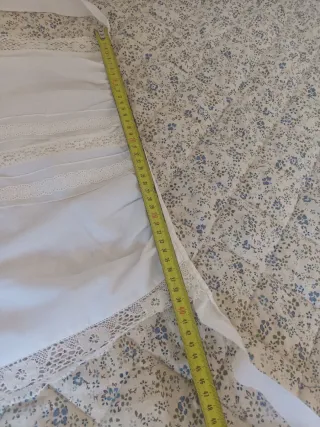 Delantal y pico huertana blanco