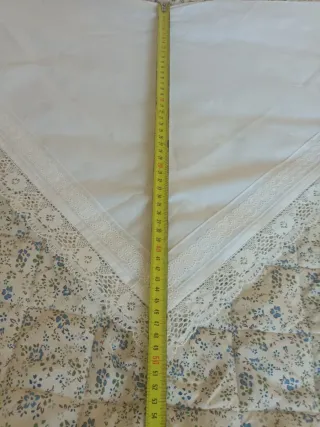 Delantal y pico huertana blanco