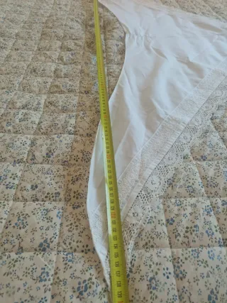 Delantal y pico huertana blanco