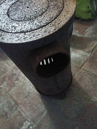 Estufa de leña Hierro Tiraje de 9