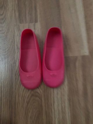 Muñeca grande rubia con vestido rosa