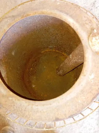 Estufa de leña antigua