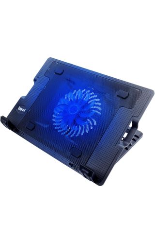 Soporte portátil IGGUAL RP1V17 refrigeración ventilador ajustable USB 17" negro