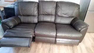 Sofá 3 plazas con 2 reclinables