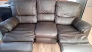 Sofá 3 plazas con 2 reclinables