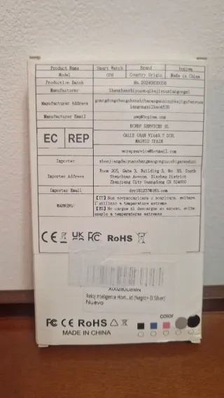 Smartwatch Genérico