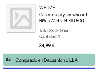 Casco Esquí/Snowboard Niñ@s Azul