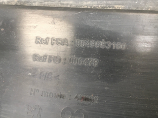 Refuerzo paragolpes delantero Peugeot 207